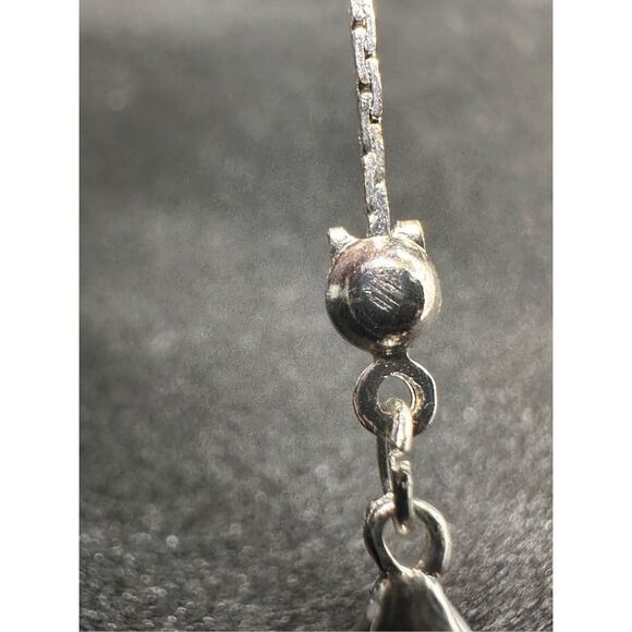 Beautiful Vintage Silver with silver Beads NECKLACE Good Condition - Picture 6 of 7